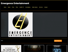Tablet Screenshot of emergenceentertainment.com
